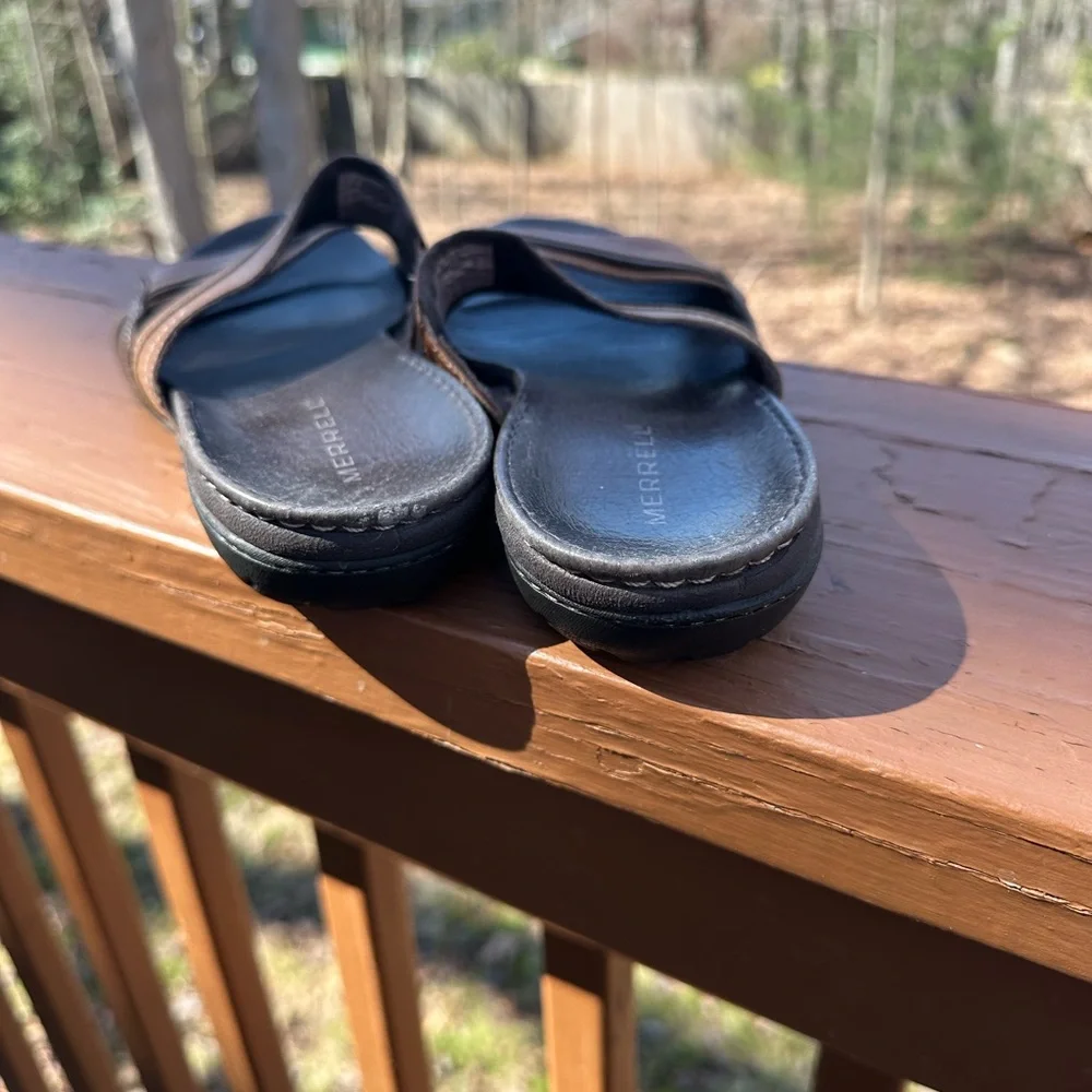 Merrell brown leather sandals - Picture 4 of 8